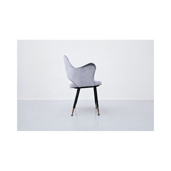 Image 1 of Paire de fauteuils en velours, italien, années 1950