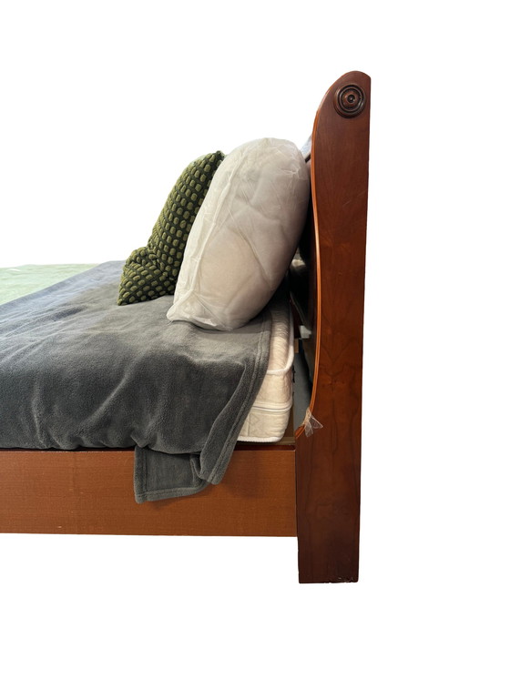 Image 1 of Lit double vintage en chêne