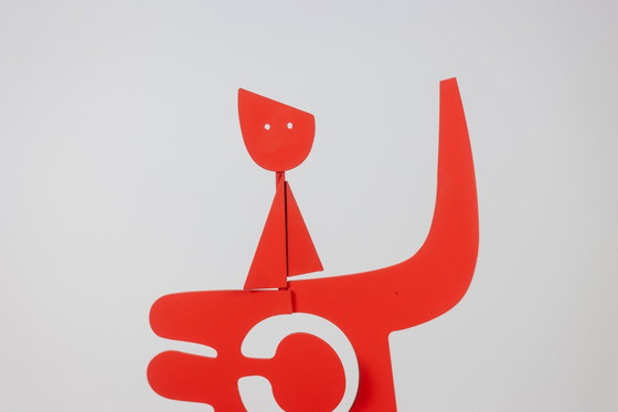 Image 1 of Antonine De Saint Pierre. Sculpture « Anna » Rouge. Contemporain.
