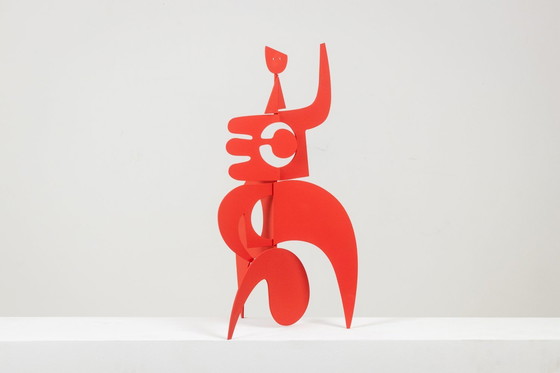 Image 1 of Antonine De Saint Pierre. Sculpture « Anna » Rouge. Contemporain.