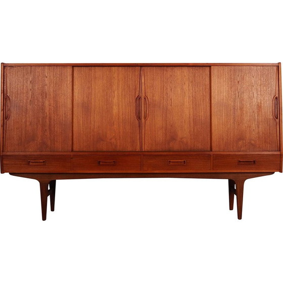 Image 1 of Buffet haut vintage en teck par Børge Dam, 1970