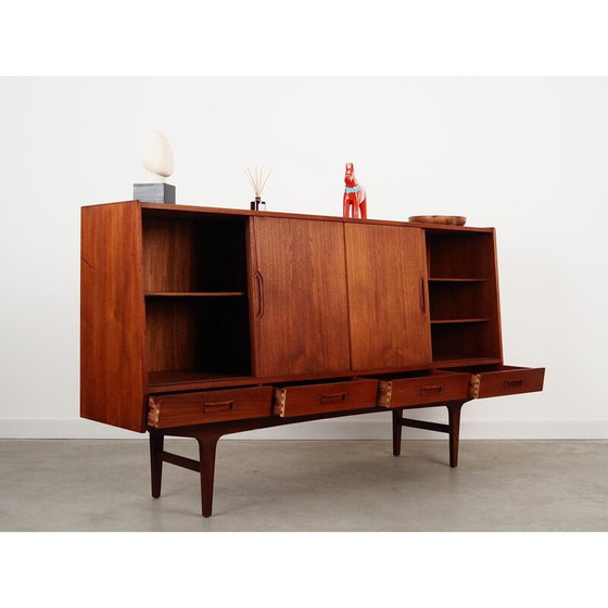Image 1 of Buffet haut vintage en teck par Børge Dam, 1970