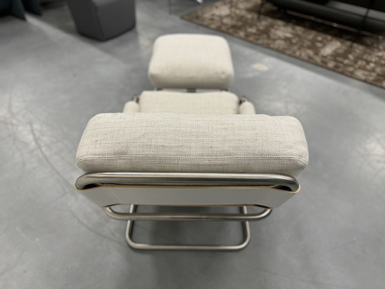 Image 1 of Gelderland 601 Mr Oberman Fauteuil avec pouf Blanc