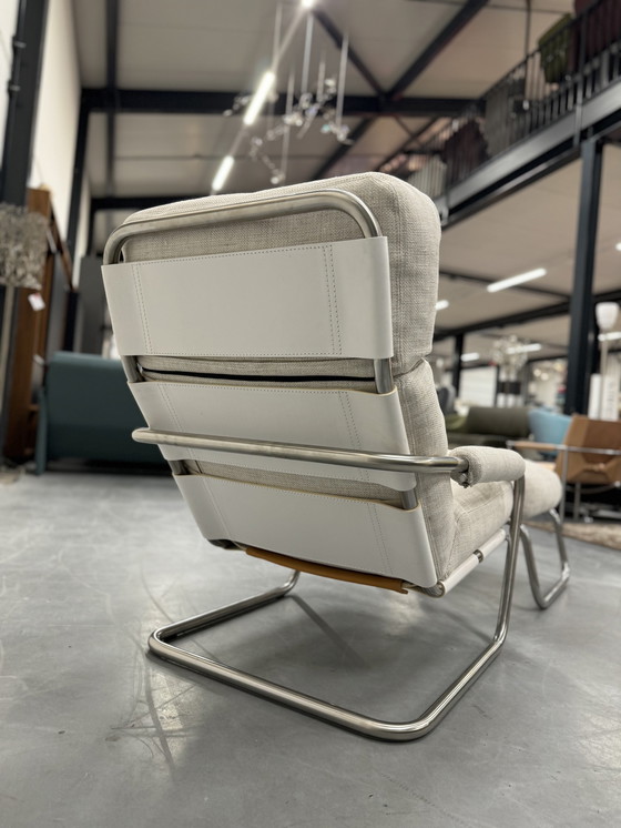 Image 1 of Gelderland 601 Mr Oberman Fauteuil avec pouf Blanc