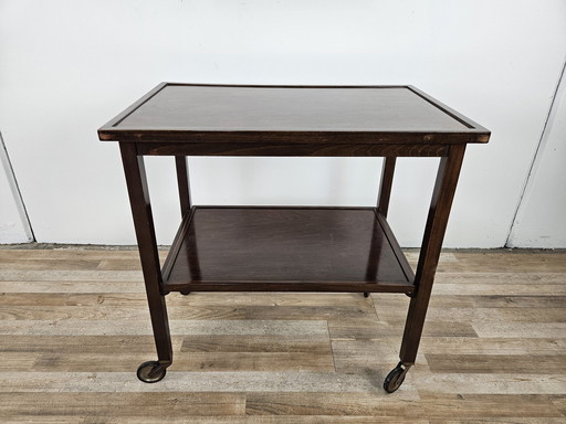 Chariot Thonet 1930S avec double étagère et roues