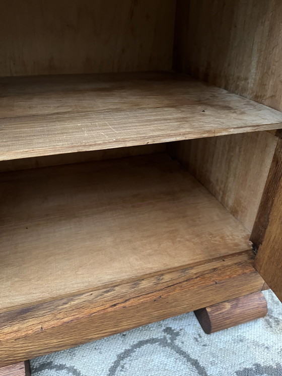 Image 1 of Cabinet Art Déco de l'école de La Haye avec dessus en marbre