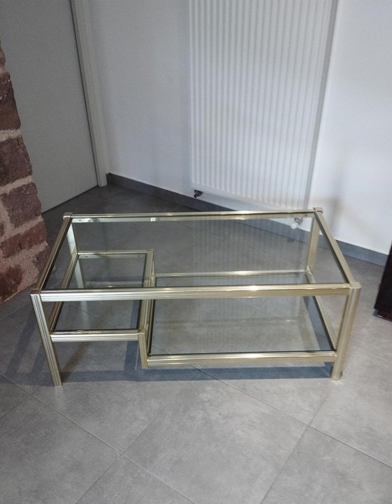 Image 1 of Table Basse Avec Ses 3 Plateaux En Verre