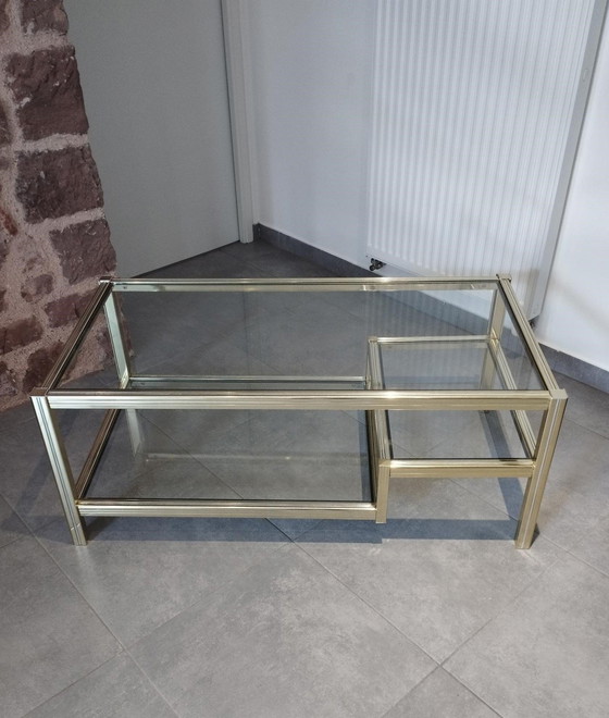 Image 1 of Table Basse Avec Ses 3 Plateaux En Verre