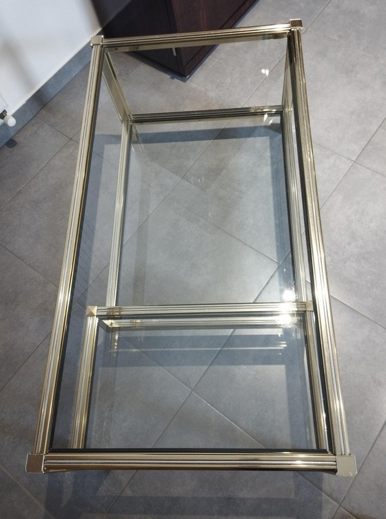 Image 1 of Table Basse Avec Ses 3 Plateaux En Verre