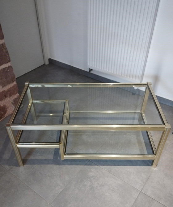 Image 1 of Table Basse Avec Ses 3 Plateaux En Verre