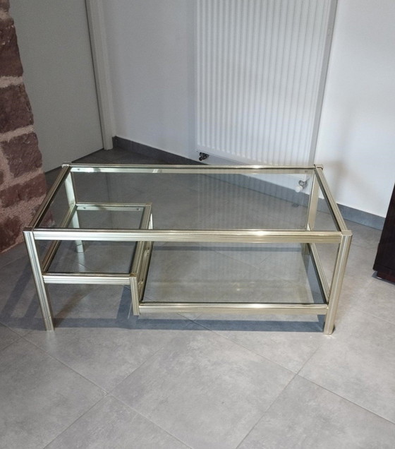 Image 1 of Table Basse Avec Ses 3 Plateaux En Verre