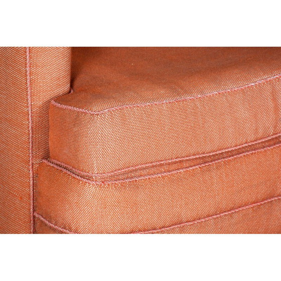 Image 1 of Ensemble de 4 fauteuils Art déco vintage en hêtre et placage de noyer, Tchécoslovaquie 1920