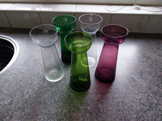 Image 1 of 5 verres à jacinthe originaux d'époque