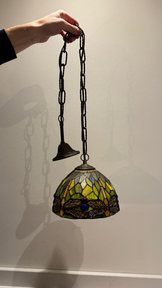 Image 1 of 3 lampes suspendues Tiffany