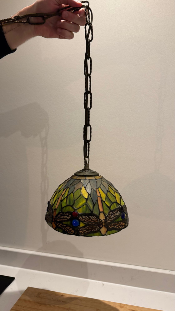 Image 1 of 3 lampes suspendues Tiffany