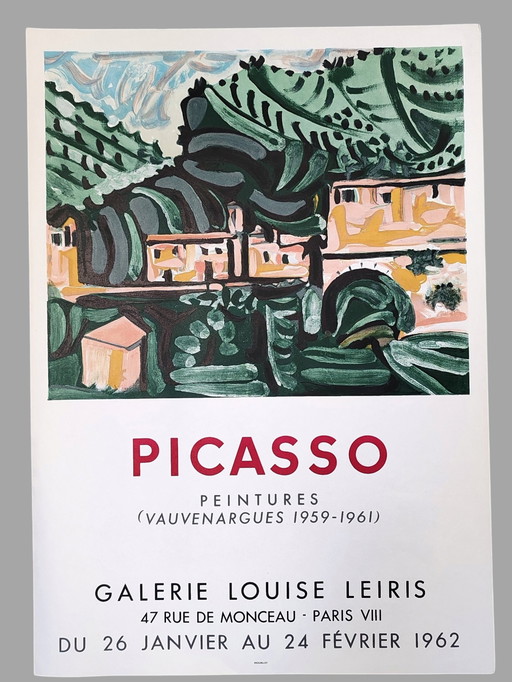 Mourlot, Affiche Originale Galerie Leiris, 1962