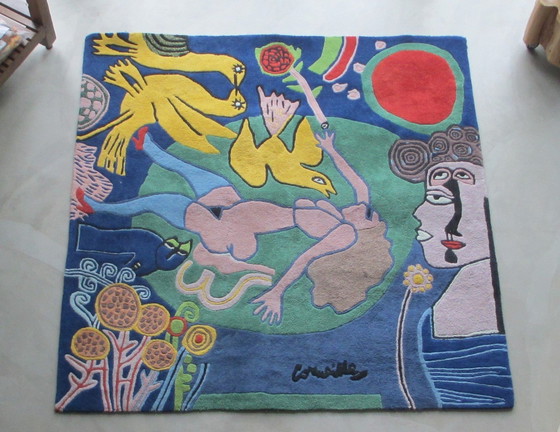 Image 1 of Corneille : Tapis Femme À La Fleur