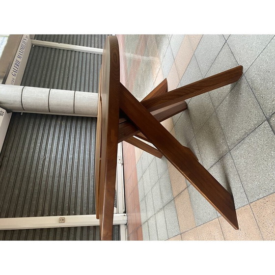 Image 1 of Table vintage en bois d'orme "T22-eye" par Pierre Chapo, 1970