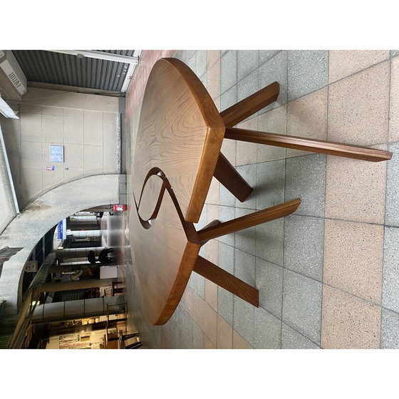 Image 1 of Table vintage en bois d'orme "T22-eye" par Pierre Chapo, 1970