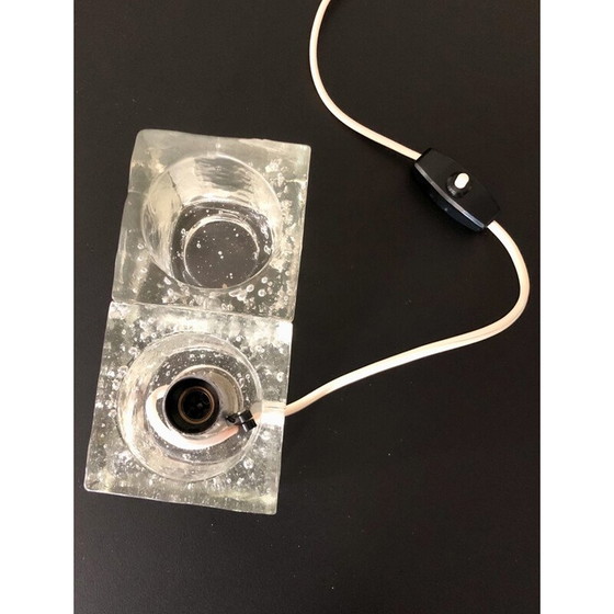 Image 1 of Lampe de table vintage en verre de Murano, Italie 1960