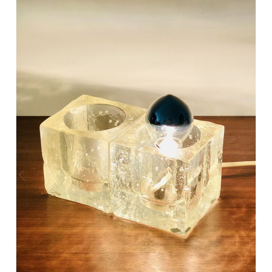 Image 1 of Lampe de table vintage en verre de Murano, Italie 1960