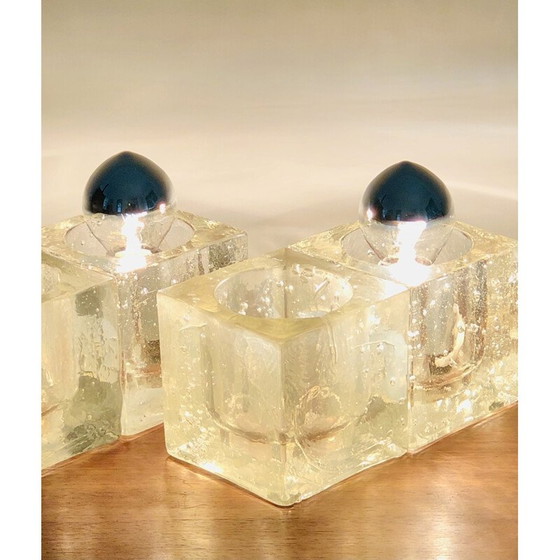 Image 1 of Lampe de table vintage en verre de Murano, Italie 1960