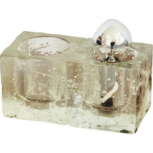 Lampe de table vintage en verre de Murano, Italie 1960