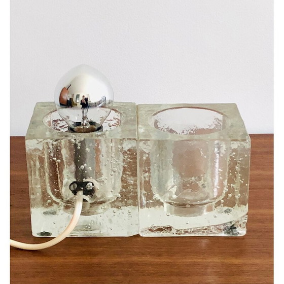 Image 1 of Lampe de table vintage en verre de Murano, Italie 1960