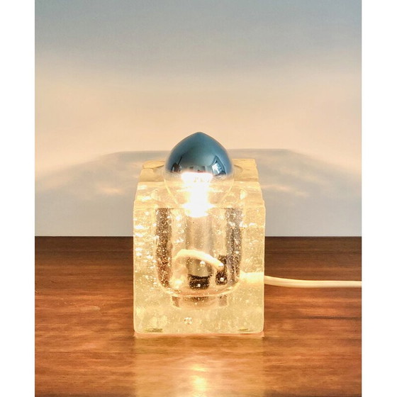 Image 1 of Lampe de table vintage en verre de Murano, Italie 1960