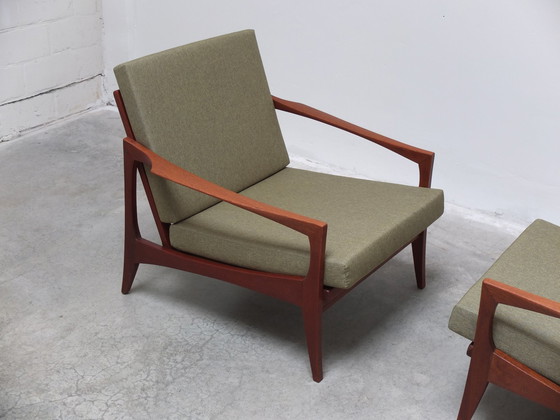 Image 1 of Rare paire de fauteuils Easy Chairs par Knoll Antimott, 1950S