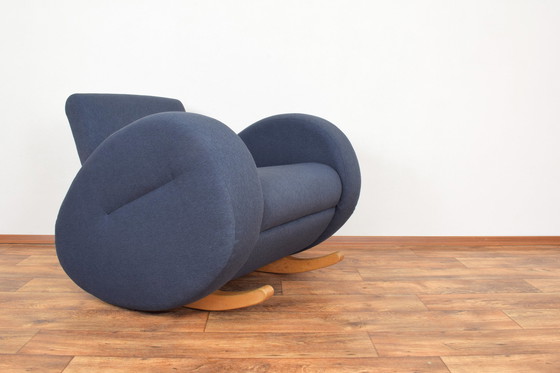 Image 1 of Fauteuil à bascule allemand du Mid Century de Bretz, 1980S