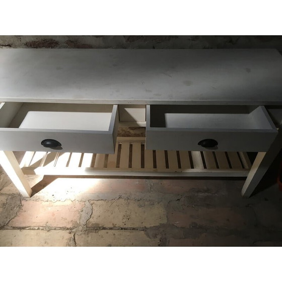 Image 1 of Console vintage en pin