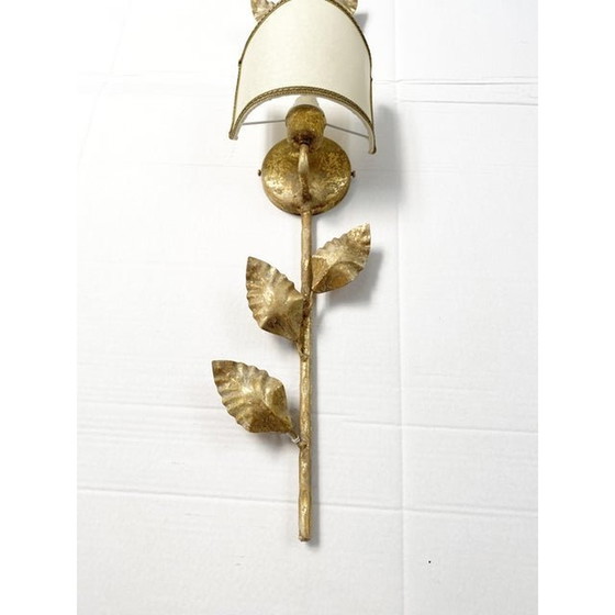 Image 1 of Applique murale contemporaine Applique murale style Florence peinte en feuille d'or et argile