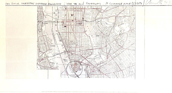 Image 1 of Christo, Lower Manhattan 2 Wrapped Buildings (Bâtiments enveloppés)