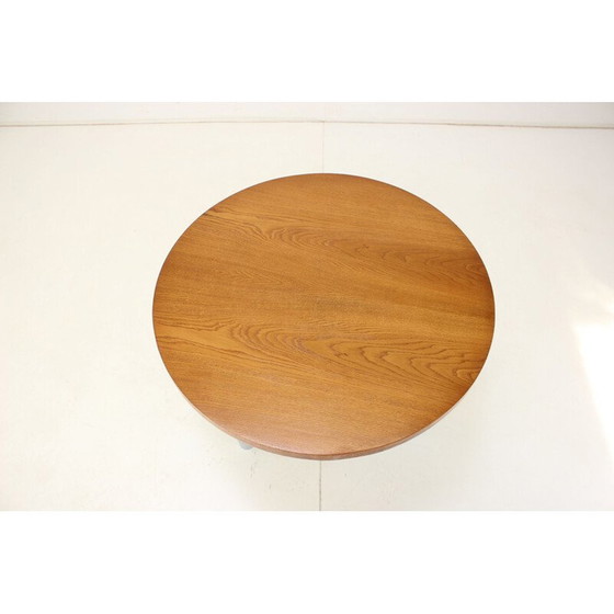 Image 1 of Table basse vintage en bois et chrome par Kovona, Tchécoslovaquie 1960