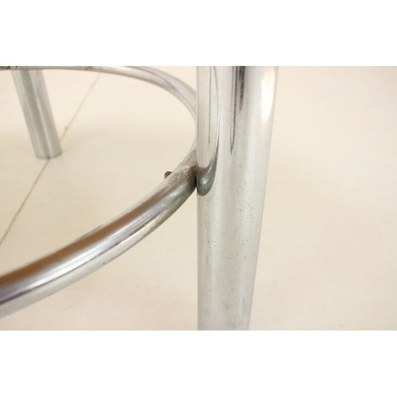 Image 1 of Table basse vintage en bois et chrome par Kovona, Tchécoslovaquie 1960