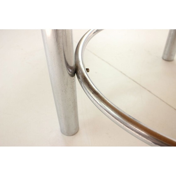 Image 1 of Table basse vintage en bois et chrome par Kovona, Tchécoslovaquie 1960