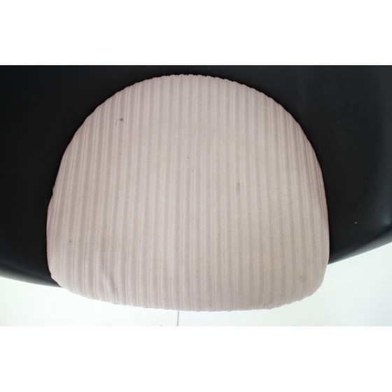 Image 1 of Fauteuil pivotant vintage en métal et daim, Tchécoslovaquie 1970