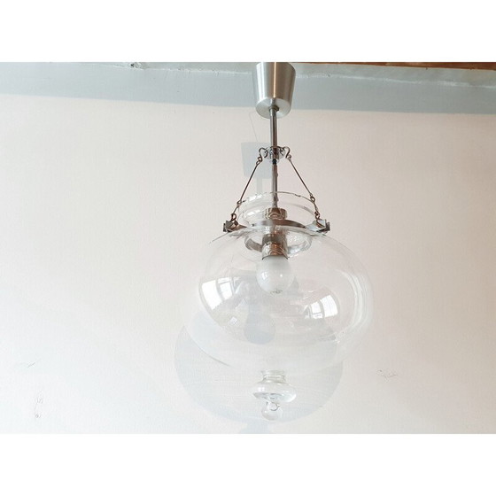 Image 1 of Suspension en verre vintage par Herbert Proft pour Limburg 1960s