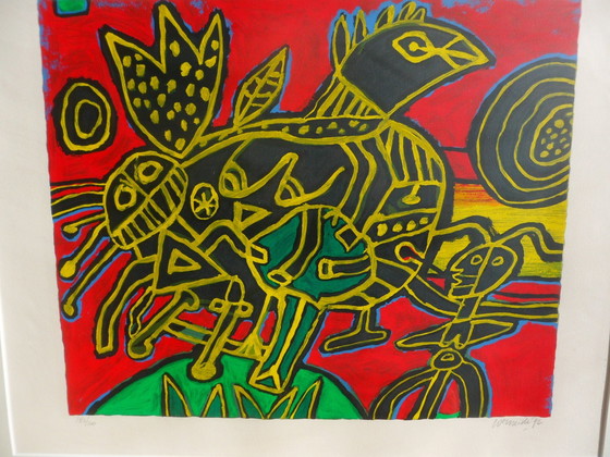 Image 1 of Corneille, sérigraphie, titre, Oiseau Ne Du Paysage De 1992.