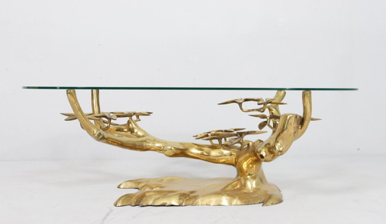 Image 1 of Hollywood Regency Bonsai Coffee Table/Table basse de Willy Daro, Belgique, années 1970