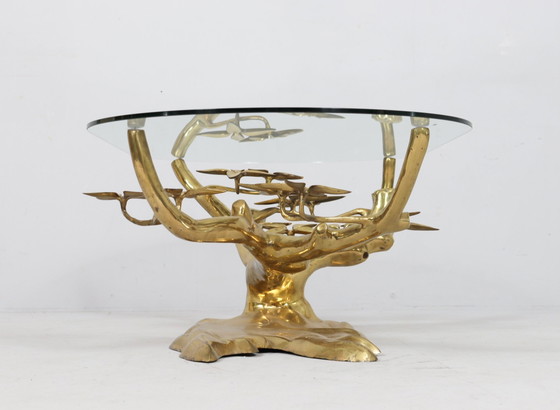 Image 1 of Hollywood Regency Bonsai Coffee Table/Table basse de Willy Daro, Belgique, années 1970