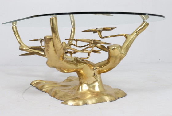 Image 1 of Hollywood Regency Bonsai Coffee Table/Table basse de Willy Daro, Belgique, années 1970