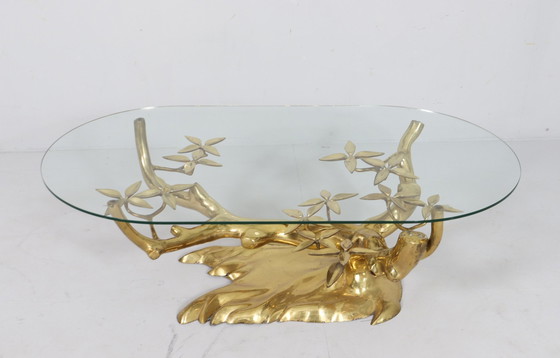 Image 1 of Hollywood Regency Bonsai Coffee Table/Table basse de Willy Daro, Belgique, années 1970