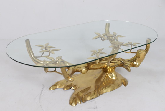 Image 1 of Hollywood Regency Bonsai Coffee Table/Table basse de Willy Daro, Belgique, années 1970