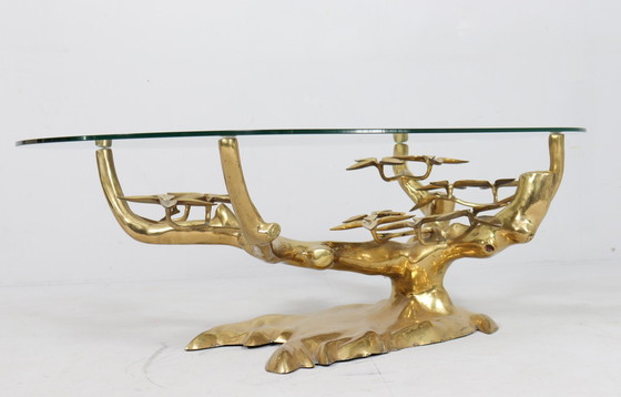 Image 1 of Hollywood Regency Bonsai Coffee Table/Table basse de Willy Daro, Belgique, années 1970