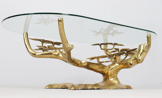 Image 1 of Hollywood Regency Bonsai Coffee Table/Table basse de Willy Daro, Belgique, années 1970