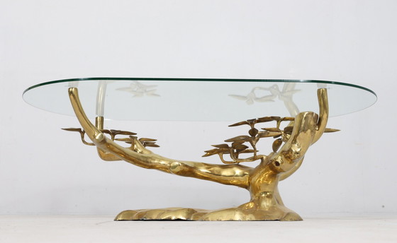 Image 1 of Hollywood Regency Bonsai Coffee Table/Table basse de Willy Daro, Belgique, années 1970