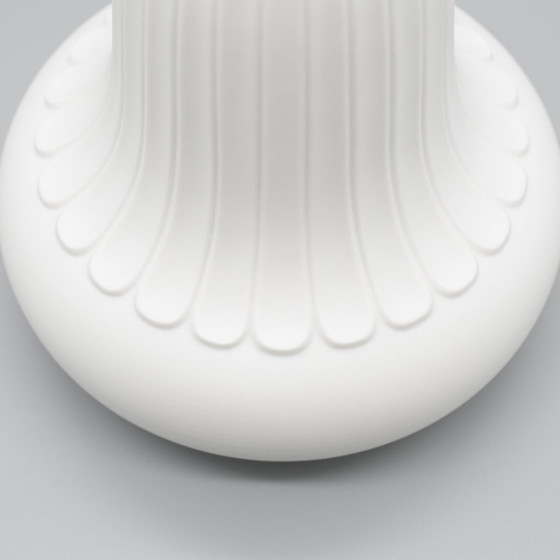 Image 1 of Heinrich Bisque Porcelaine Vase Duo Vintage 60S 70S Design Op-Art Relief