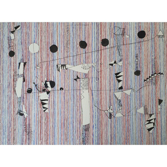 Image 1 of Aquarelle vintage sur papier n 492 de Jérémie Iordanoff, 2009